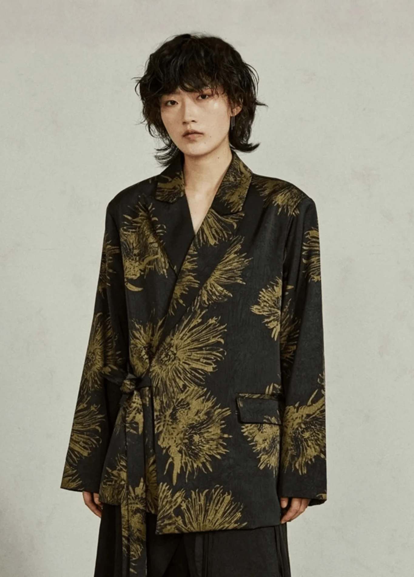 Kimono noir femme