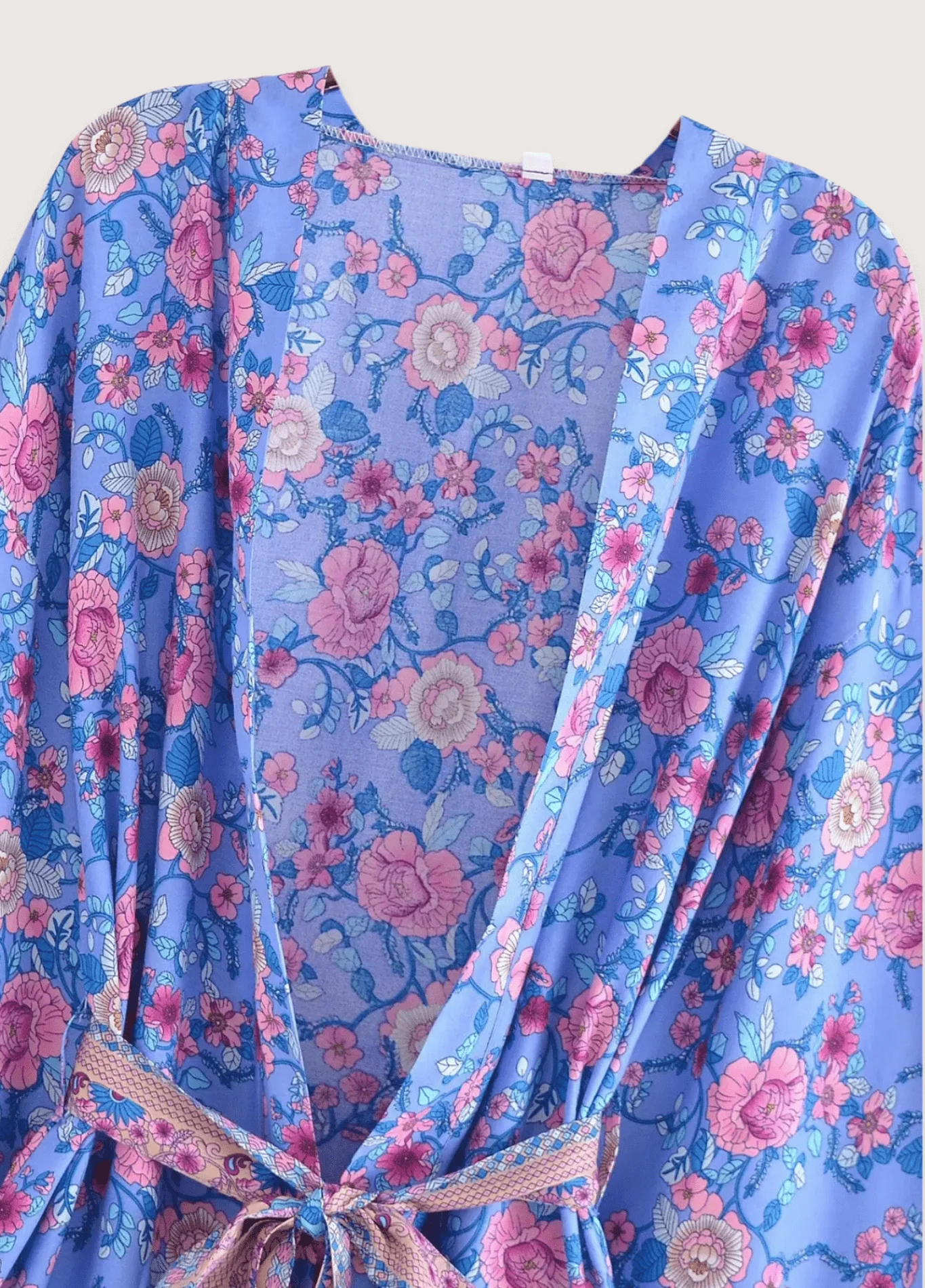 Kimono court plage | Violette d'Été - Image 3