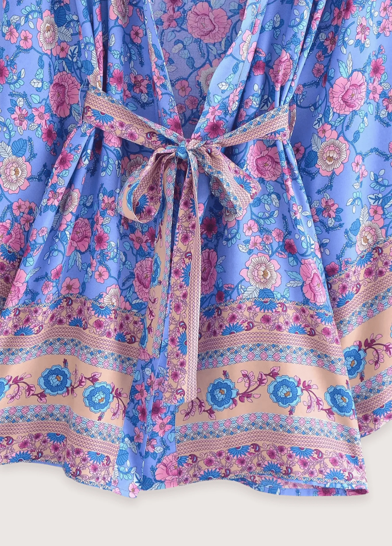 Kimono court plage | Violette d'Été - Image 4