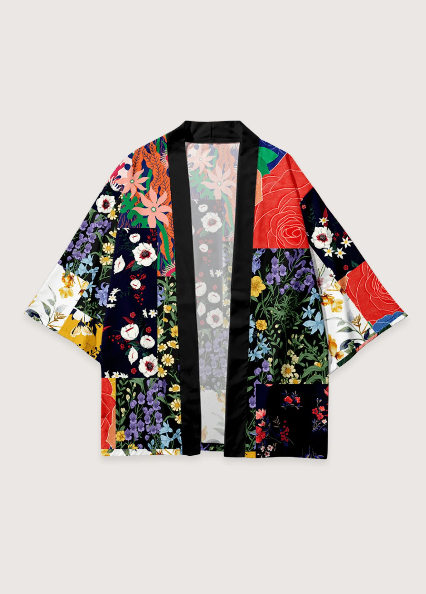 Kimono japonais | Patchwork Floral - Image 2