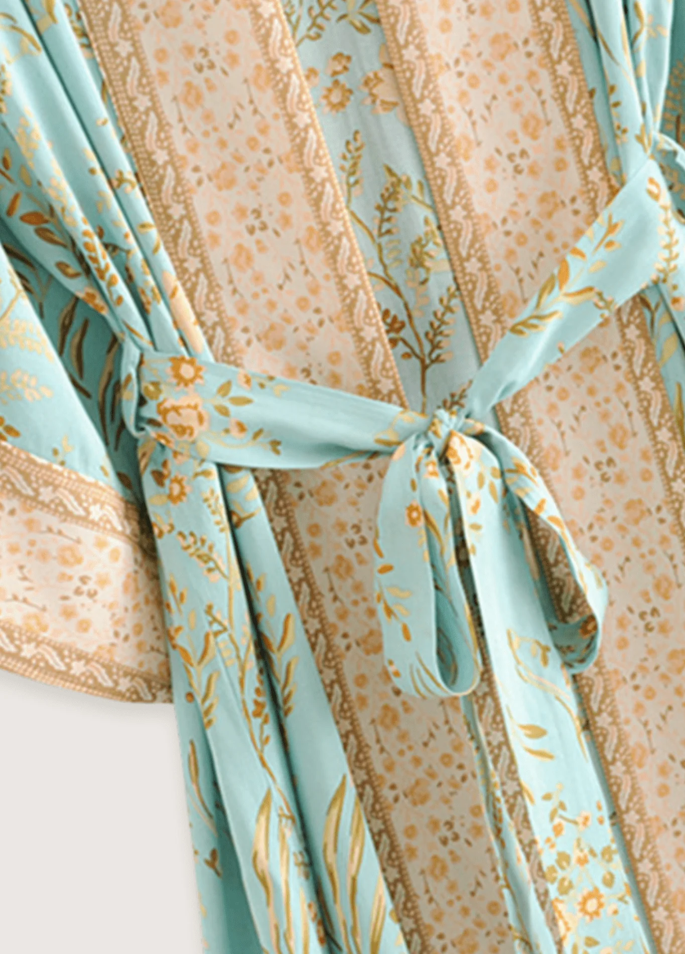 Kimono long bleu | Daisy Bohème - Image 4