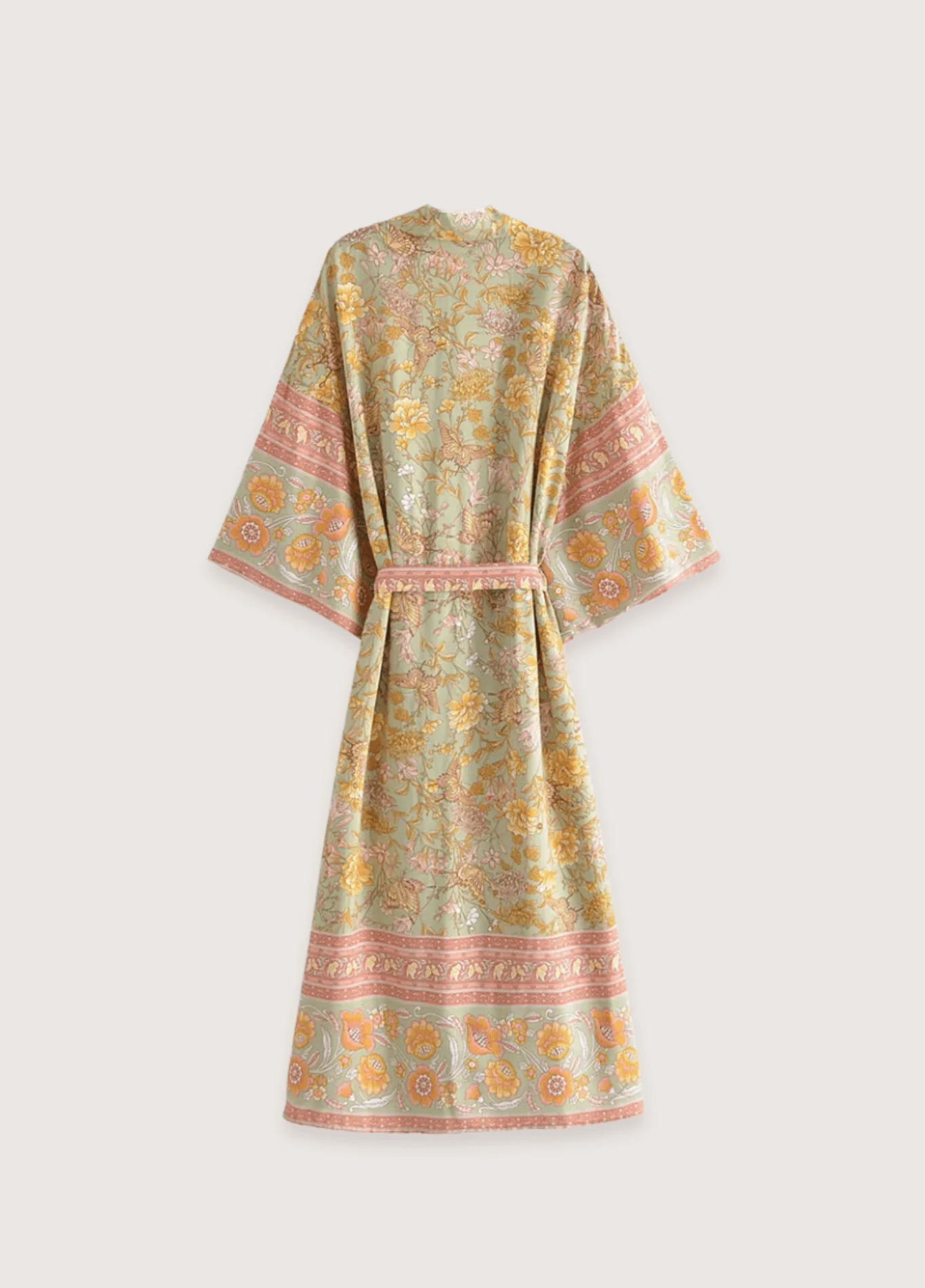 Kimono long bohème fleuri - Image 2