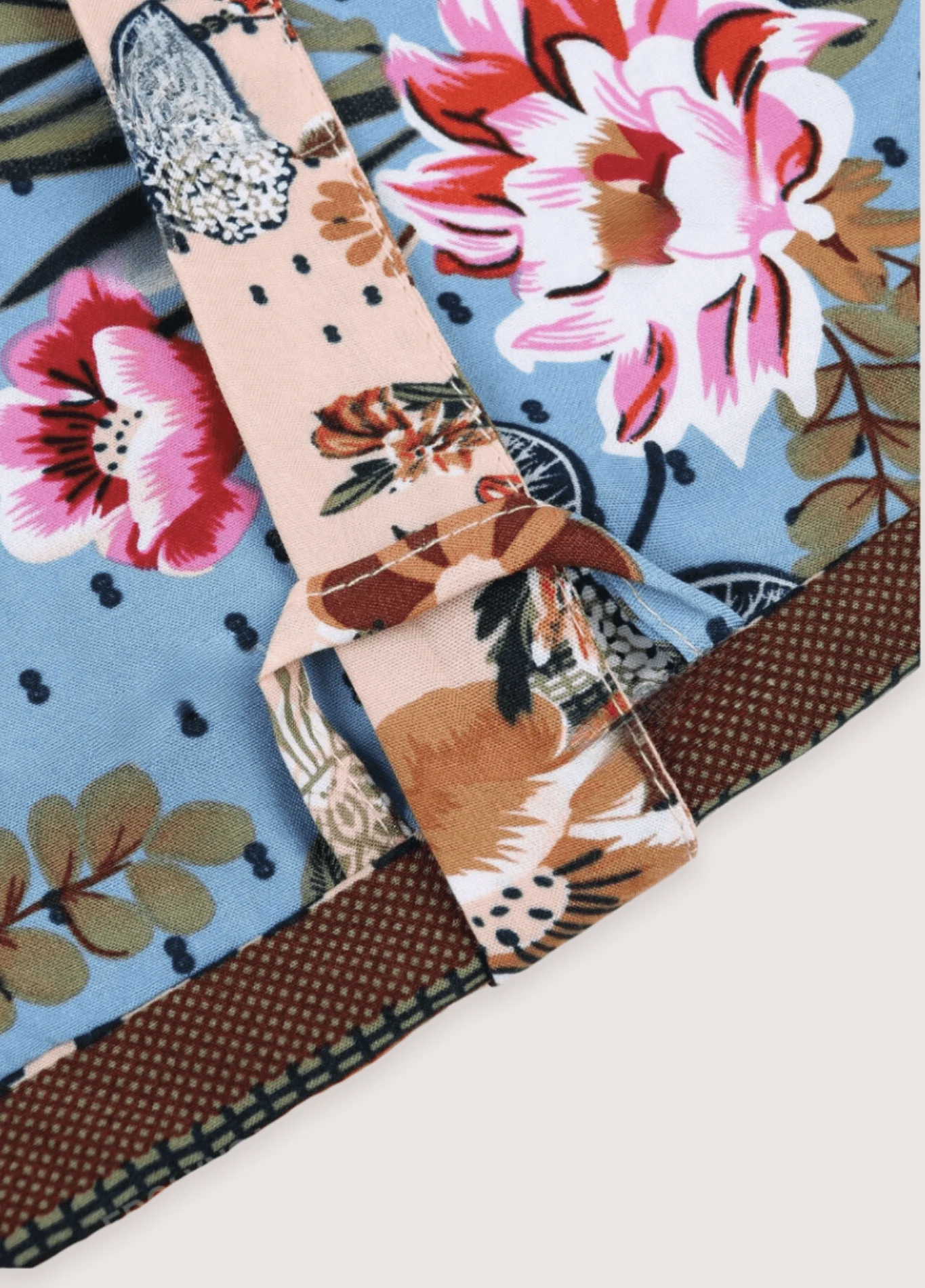 Kimono long | Bohème Patchwork Multicolore - Image 3