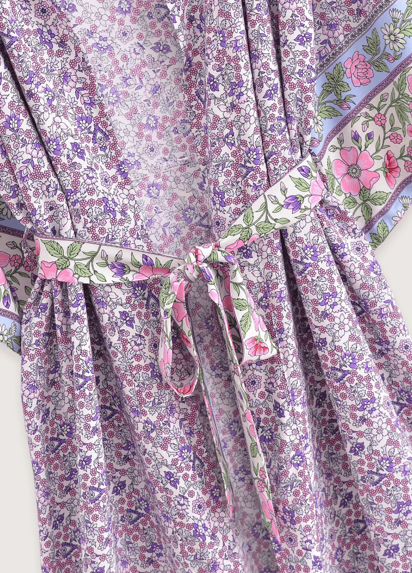 Kimono long | Floral Lilas - Image 3