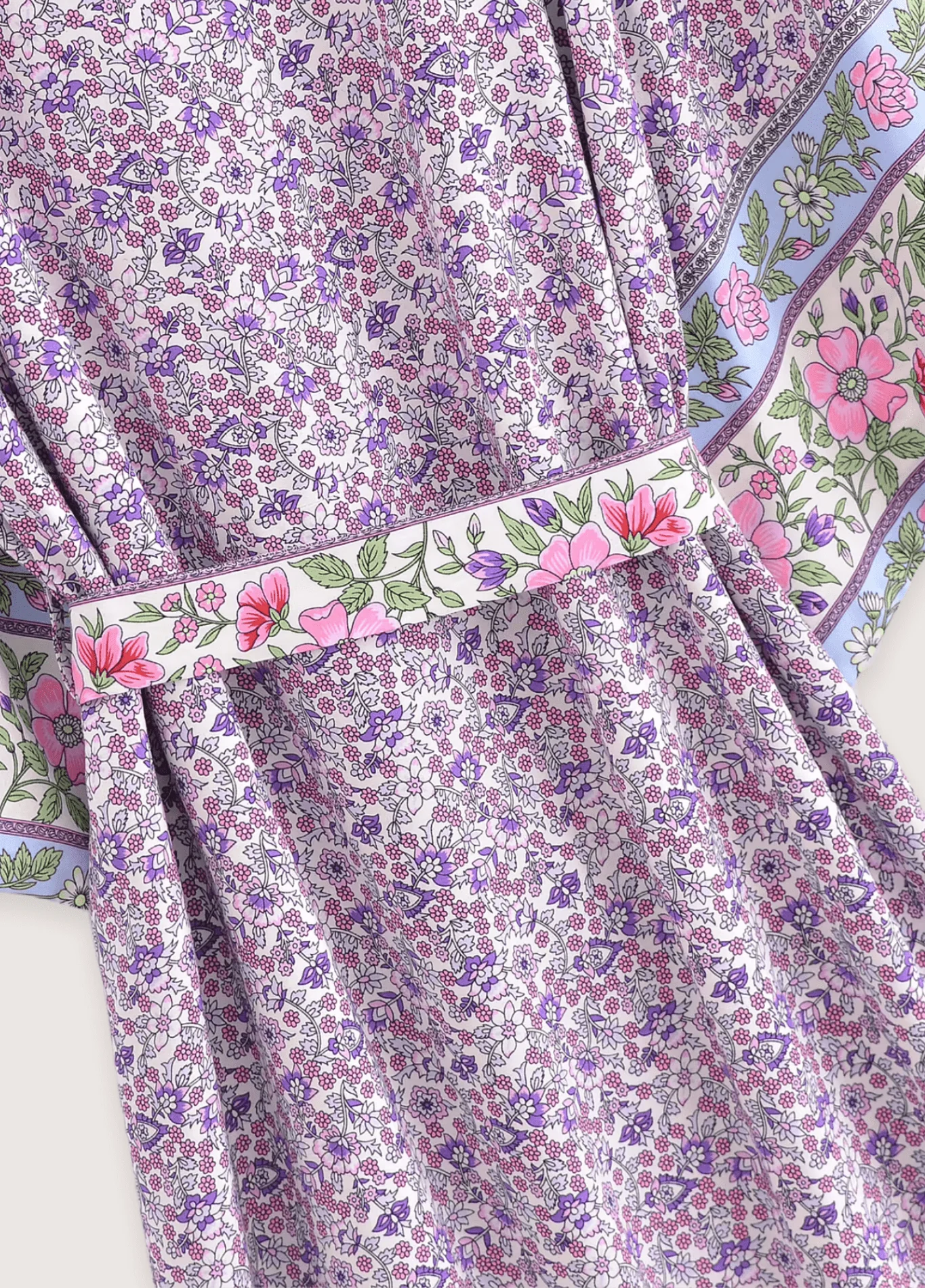 Kimono long | Floral Lilas - Image 4