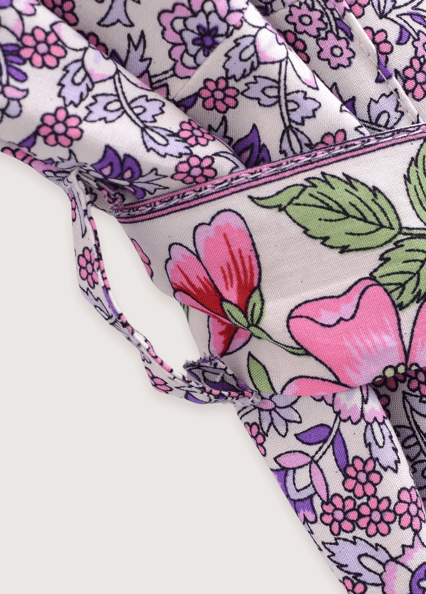 Kimono long | Floral Lilas - Image 5