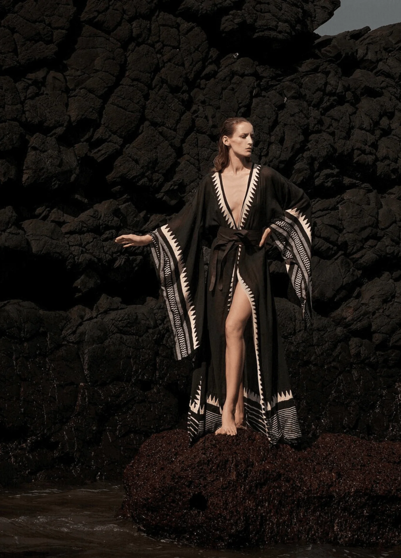Kimono long noir | Nami