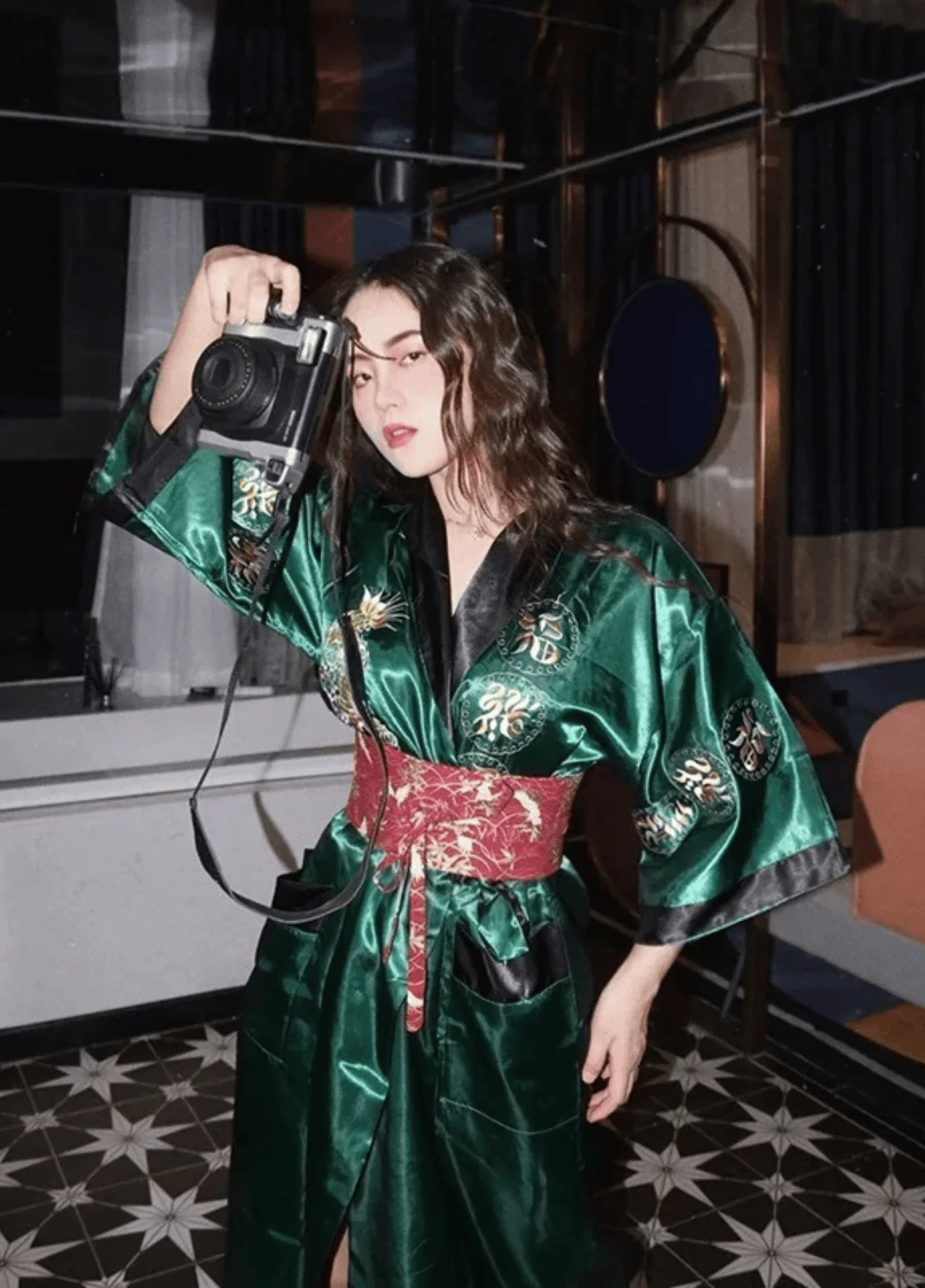 Kimono long soie | Kinryū - Image 7