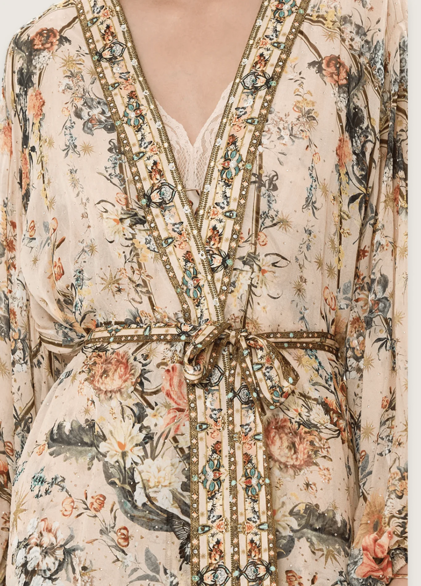 Kimono long soie | Shinju - Image 3