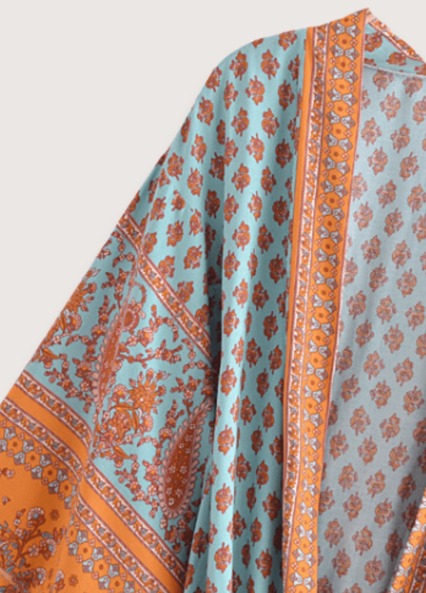 Kimono long turquoise | Daisy Bohème - Image 3
