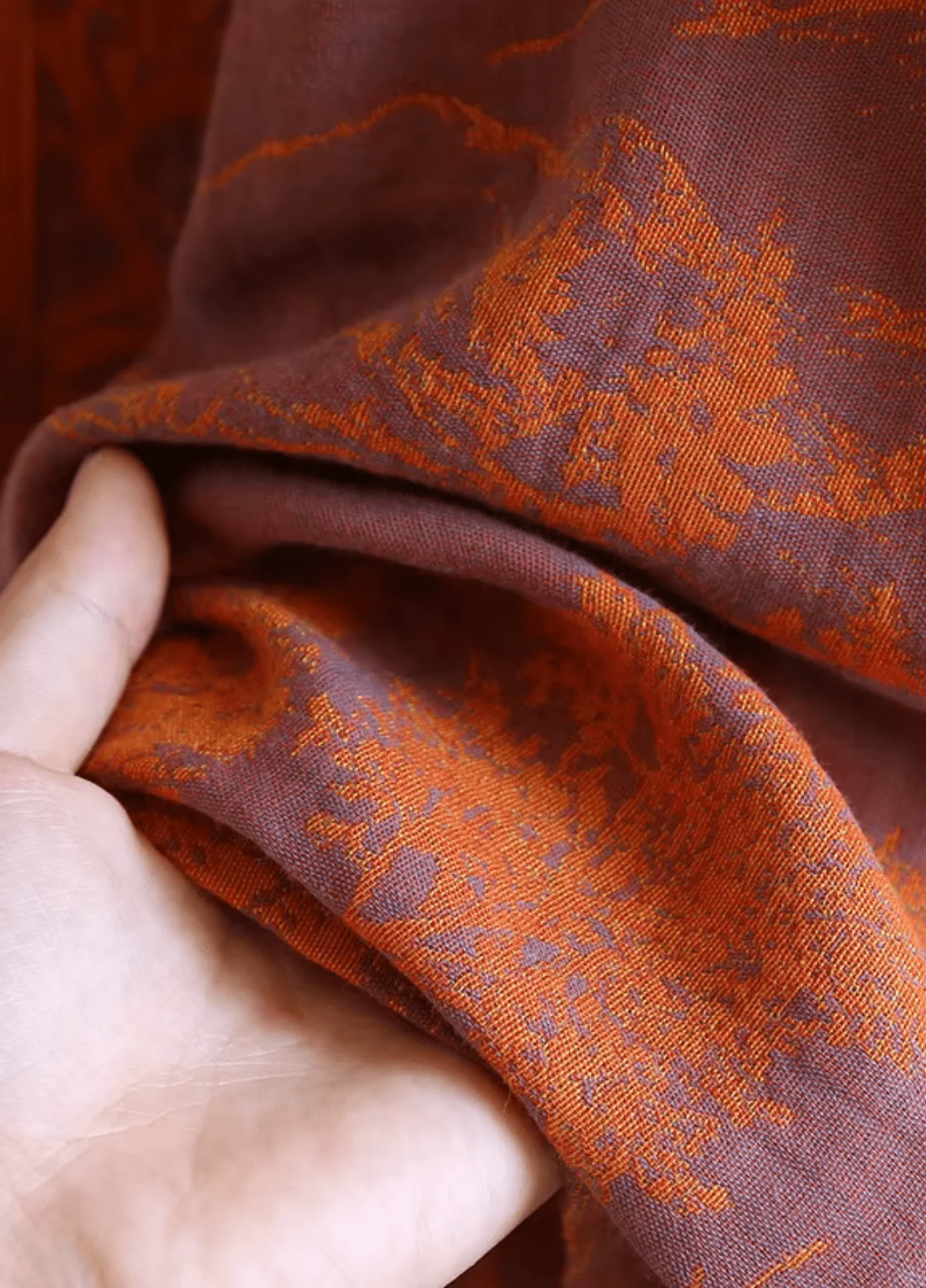 Peignoir kimono orange femme | Ukiyo - Image 3