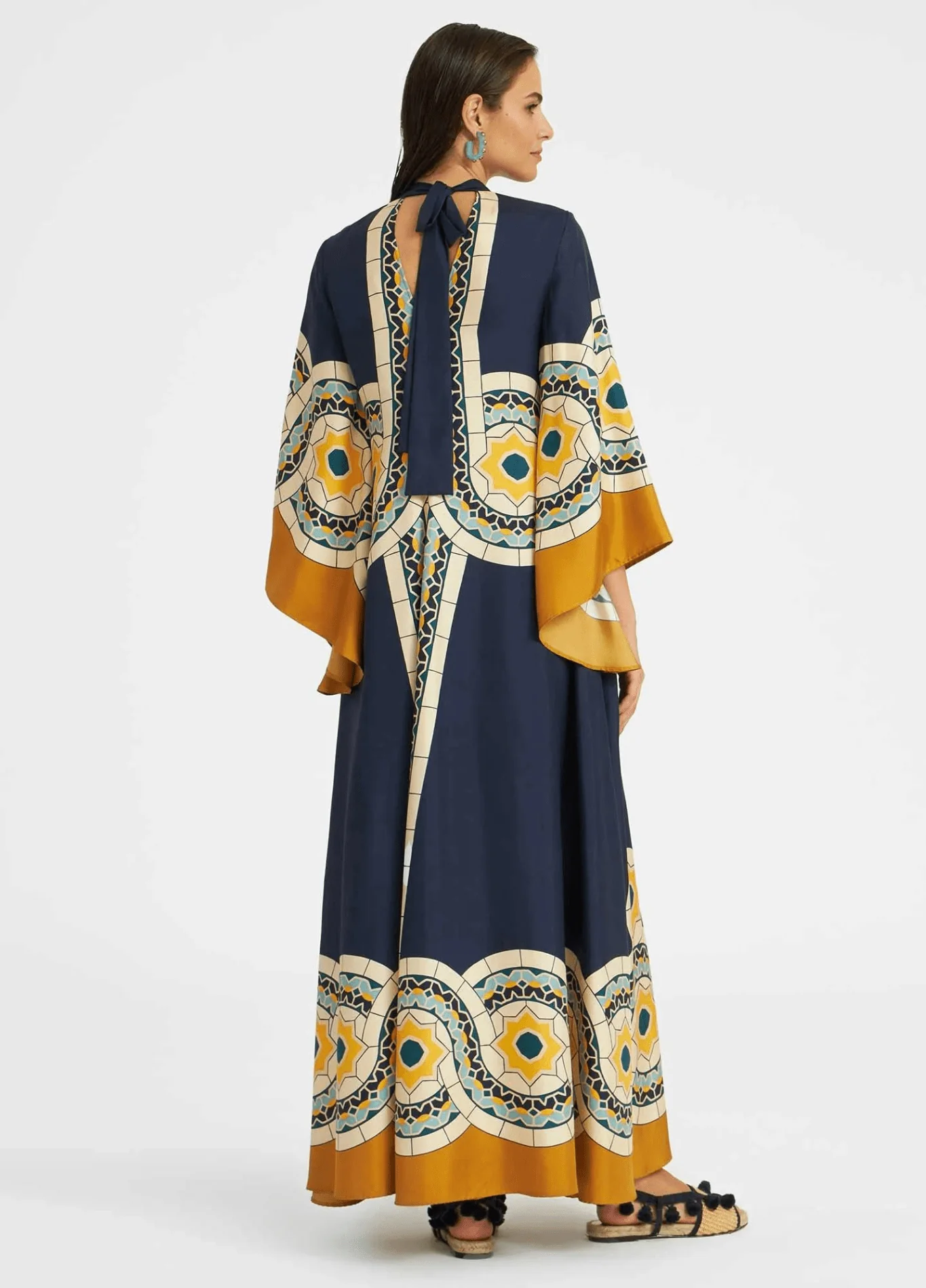 Robe kimono réversible | Méditerranée - Image 5