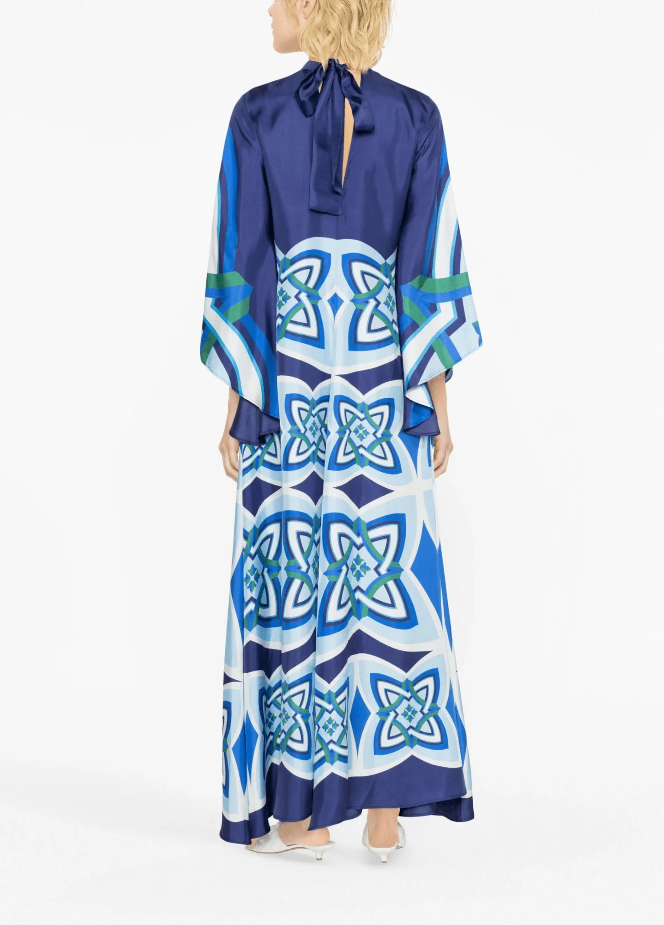 Robe kimono réversible | Saphir - Image 4