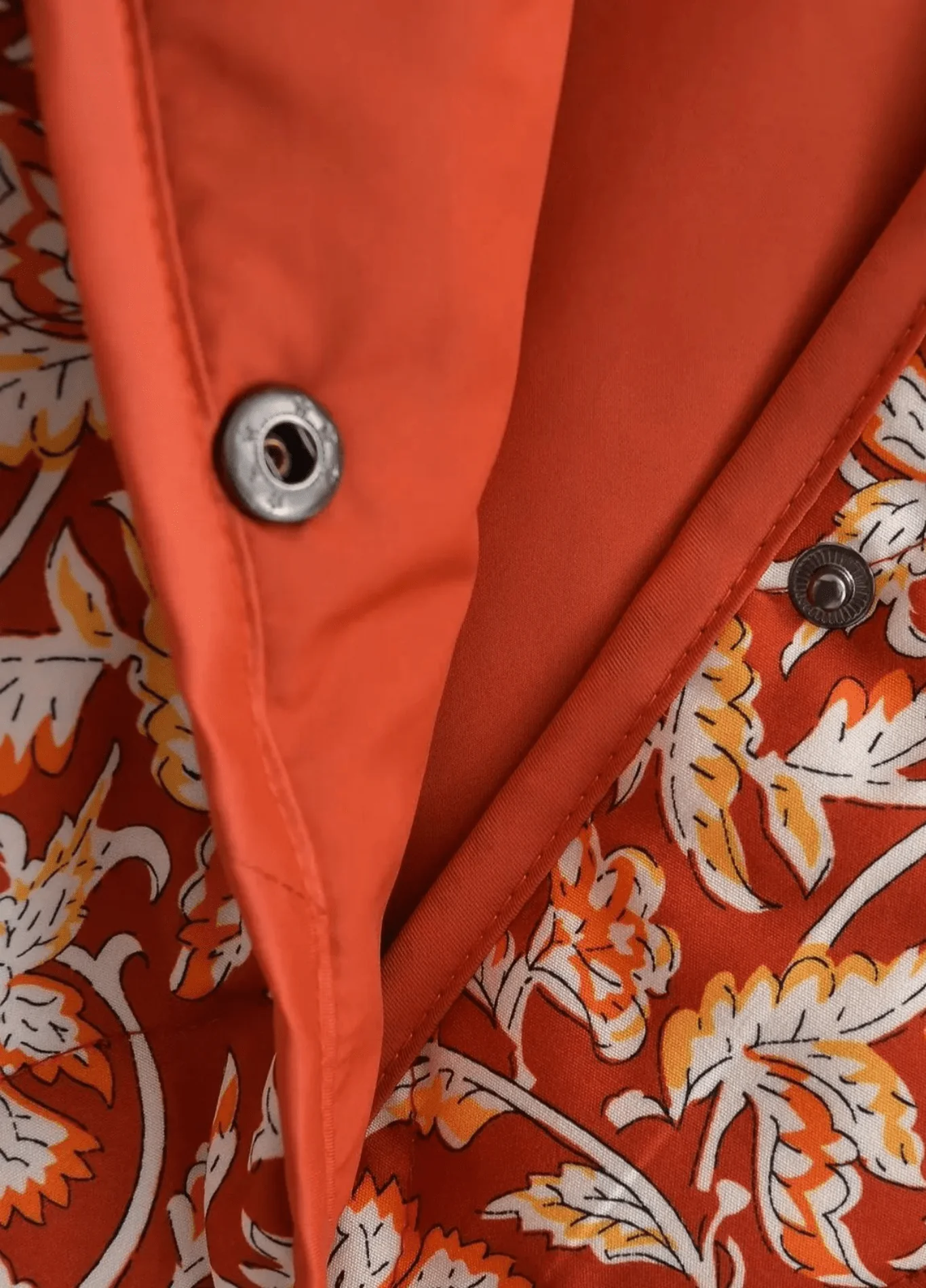 Veste kimono matelassée | Floral Terracotta - Image 4